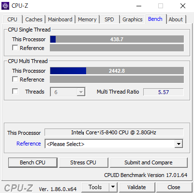 Legion c530 CPUZ　CPUベンチ